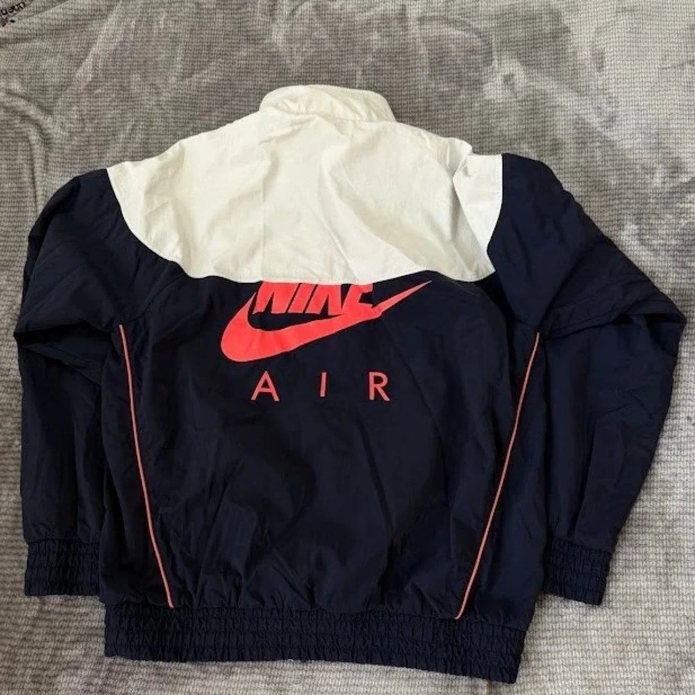 Jordan Air Tinker Hatfield Flight Track Jacket Mens‎ Medium Navy White Zip